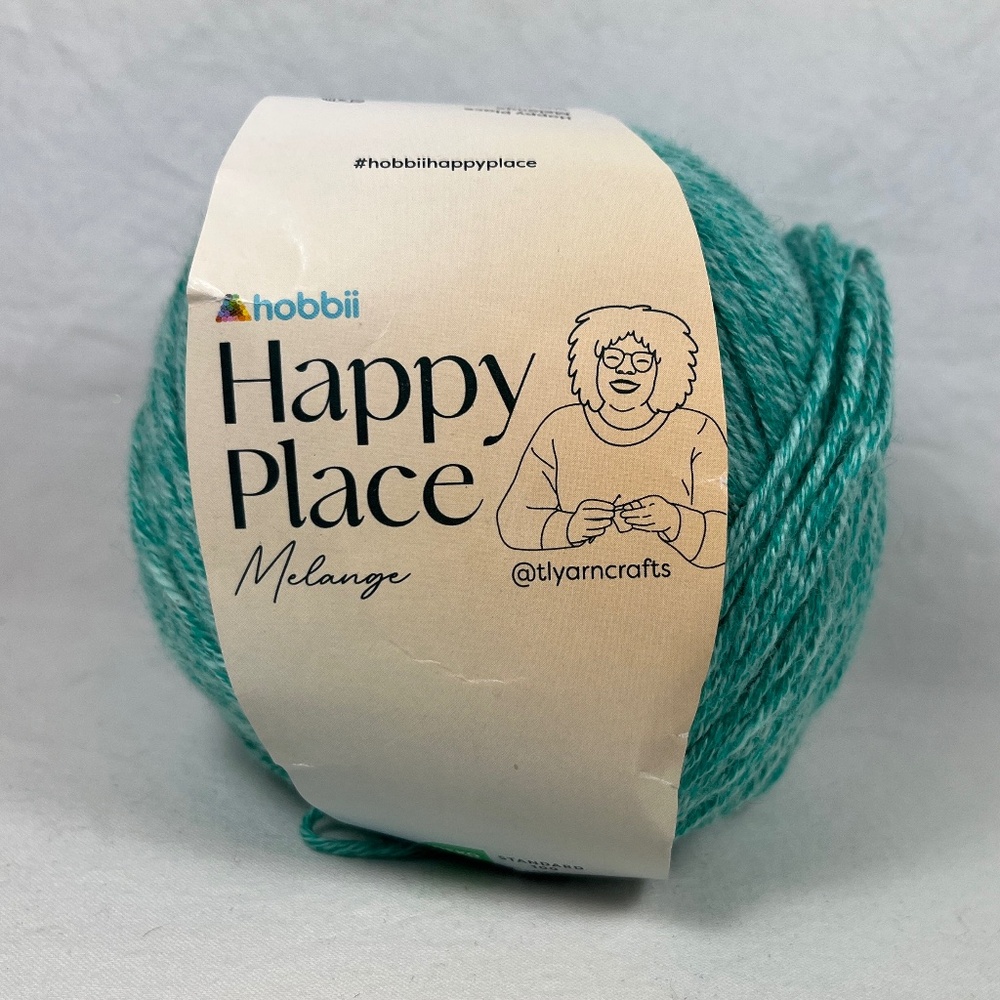 HOBBII Happy Place Melange Yarn #25 Aqua